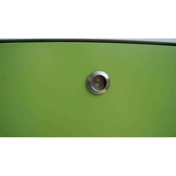 2 Tier Flip Drawers Shoe Organizer Cabinet , Green Shoe Storage Containers