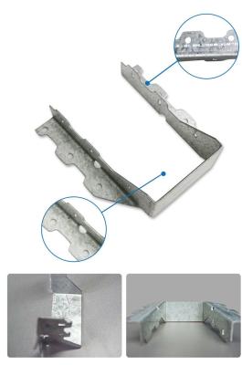 Z275 Galvanized Prefab House Parts Anchor Connector Panel Thickness 1.2mm