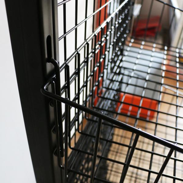 Revestimento preto comercial de Powerder das cremalheiras de exposição da mercearia ou do supermercado
