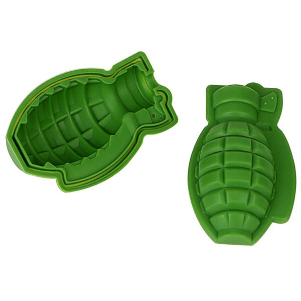 1 Piece SHUXIN YZ-73 Creative Disposable Silicone Grenade Shaped Cake Ice Mold Baking Tool