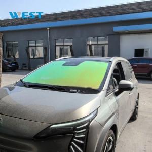 Yellow Red Blue Chameleon Tint UV Proof Solar Film For Car Window Nano Ceramic