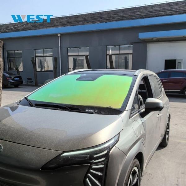 Yellow Red Blue Chameleon Tint UV Proof Solar Film For Car Window Nano Ceramic Window Glass Film Chameleon Tint 1.52m X 30m