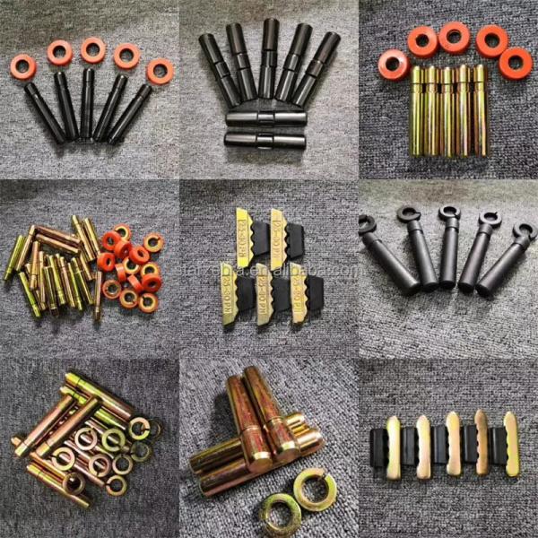 Black Alloy Steel Excavator Spare Parts Bucket Teeth Pins and Retainers for Optimal Performance