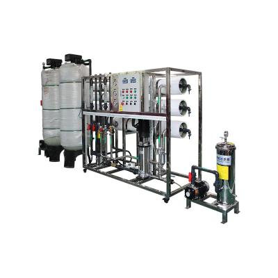 8TPH 14kW-380-415V 2xFRP réservoirs d'eau saumâtre usine d'osmose inverse
