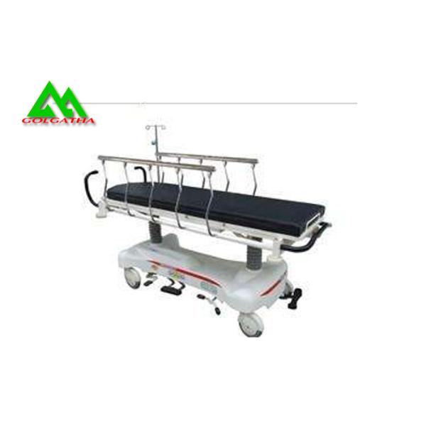 Electric Lift Medical Stretcher Bed , Metal Hospital Trolley Bed For Patient