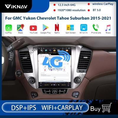 12.3inch Android Auto Radio For GMC Yukon Chevrolet Tahoe 2015 2021