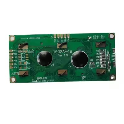 Industrial Grade 16x2 Character LCD Display 5V Logic Supply Monochrome LCD Screen