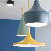 E26 Metal Wood Simple Modern Pendant Light Restaurant Coffee Shop Wine Bar