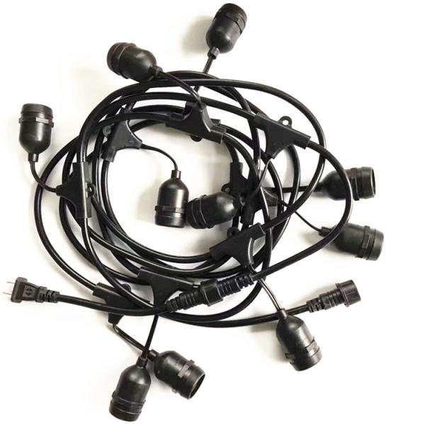 Hot sale black pendant Lamp extension cord 0.5m-10m copper Loft Lights cable