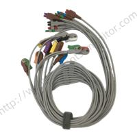 GE ECG Leadwire Set Base 10 Grabber AHA IEC 2104749-001 Leadwire And Trunk Cables Original Medical Accessory