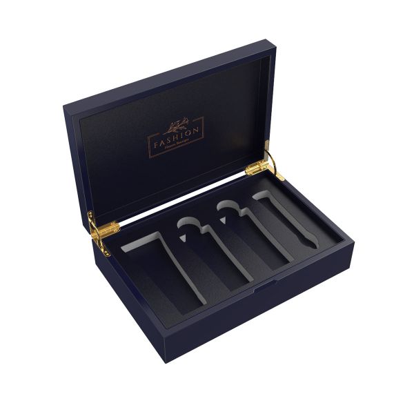 Wholesale Custom Luxury Perfume Packaging Box with High Glossy Lacquered Finish and Premium MDF Material