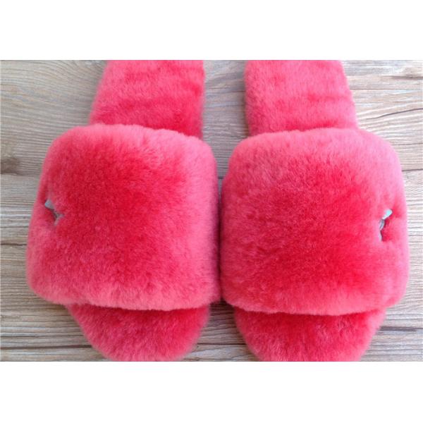 Дамы Ламбскин тапочек шерстей овец устрашают кожаные тапочки с шерстями овчины
