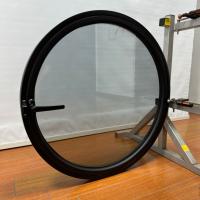 Ventanas de aluminio circulares de 4 mm, 5 mm y 6 mm de vidrio templado redondo