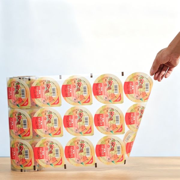 Custom Printed PET Plastic Roll Film | High Barrier Transparent Food Packaging Film for Fruit Jelly & Snack Sealing