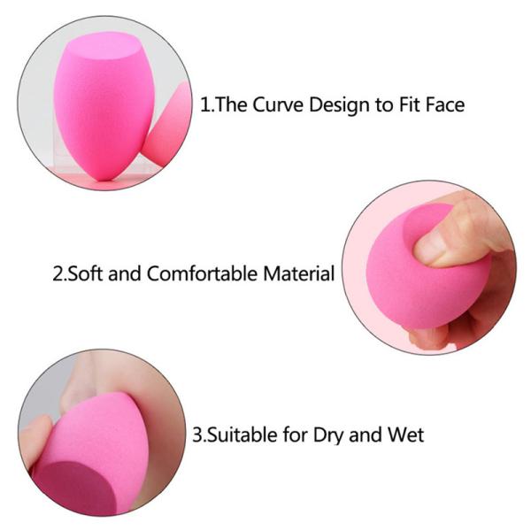1Pcs Makeup Foundation Sponge Makeup Face Wet And Dry Cosmetic Puff Powder Smooth Beauty Cosmetic Make Up Sponge Makeup