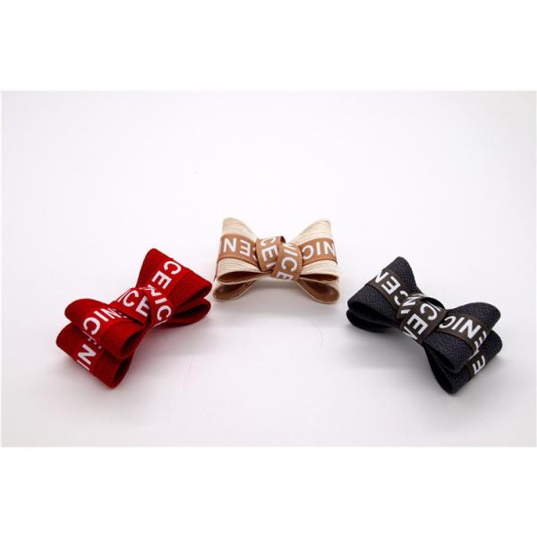 Ribbon coloured bow-tied shoe flower,Handmade footwear ornaments and flower Thread ribbon Beige ,white,black,red ,blue