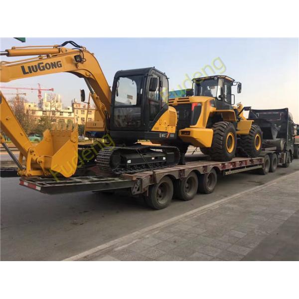 Lowbed Trailers Lowboy Semi Trailer With Ramp Tri-Axles 60 Tons for sale