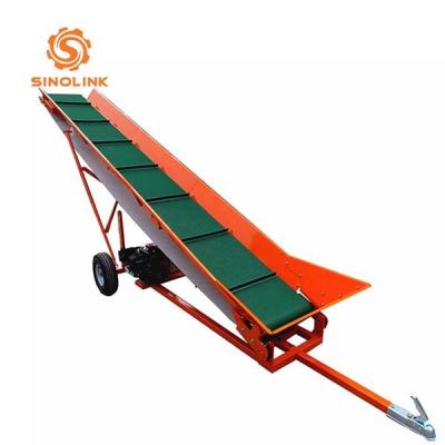 Log Wood Chip belt conveyors for bulk materials Woodwork Firewood 500mm Width