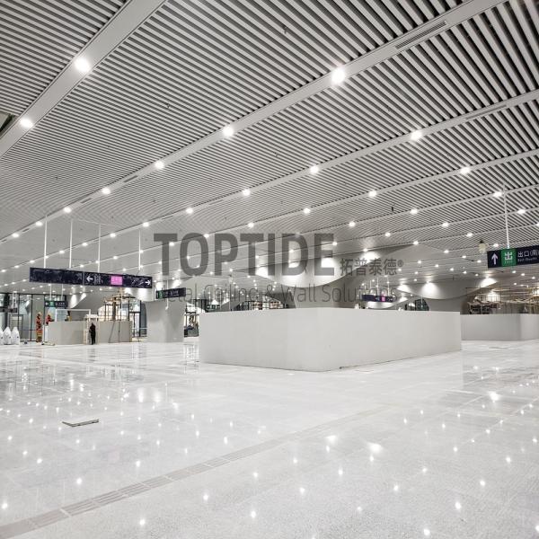 Downward Accessible Building Decorative Aluminium Metallic Ceiling Panels
