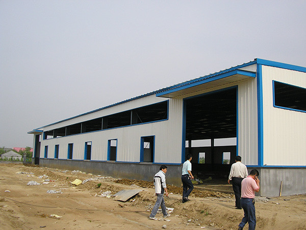 Wide Span Steel Structure Warehouse Painted Galvanized Surface Wide Span Steel Buildings