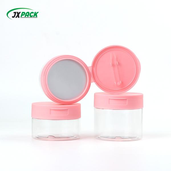 Custom PET Cosmetic Cream Jar with Screw Cap