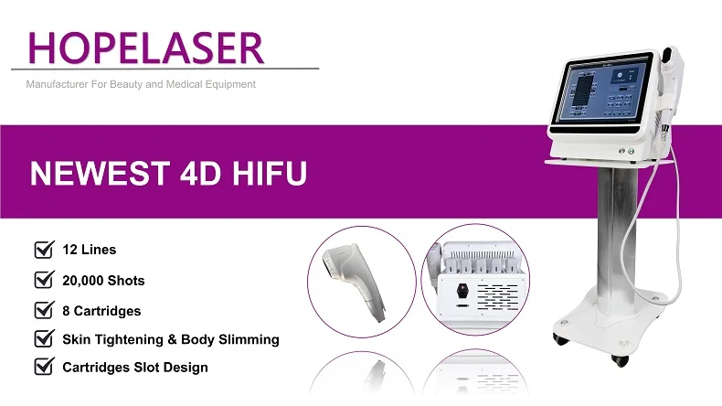 Hot 12 Lines 4D Hifu Face lifting Body Slimming Machine Price