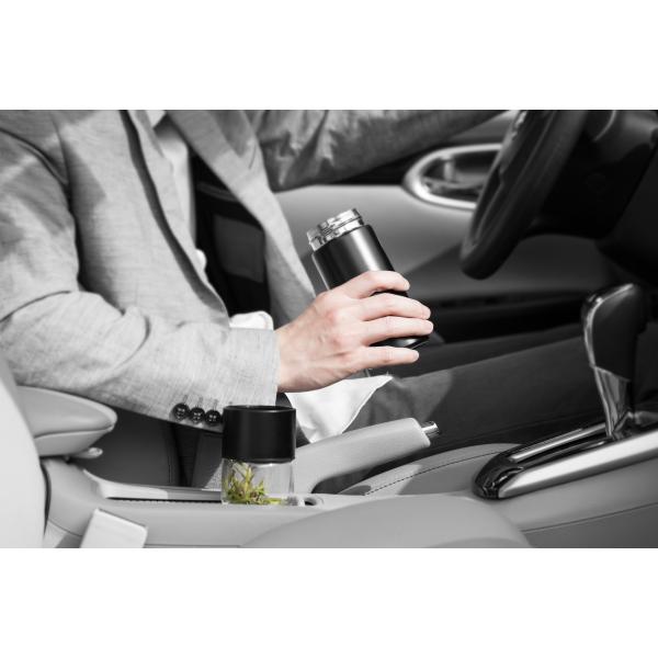 300ml Sustainable Double Wall Glass Tea Infuser Travel Cup