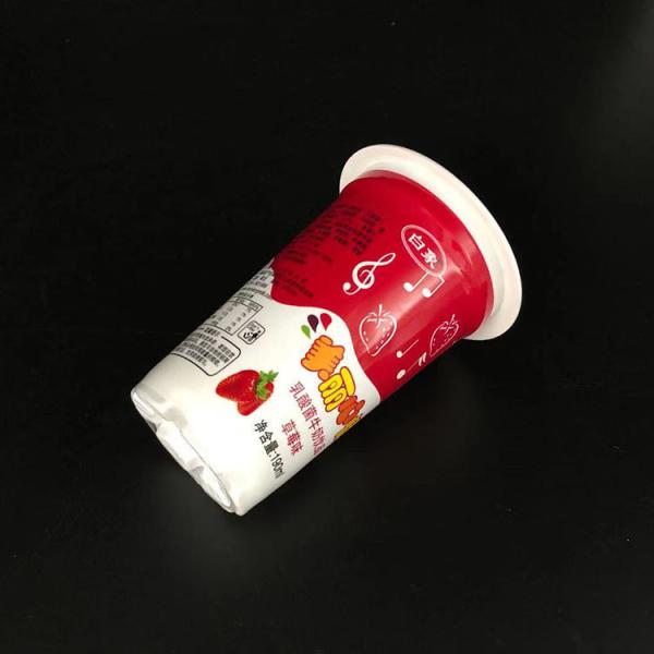 180ml Food Grade Yogurt Plastic Cups Frozen Yogurt Cups With Aluminum Foil Lids