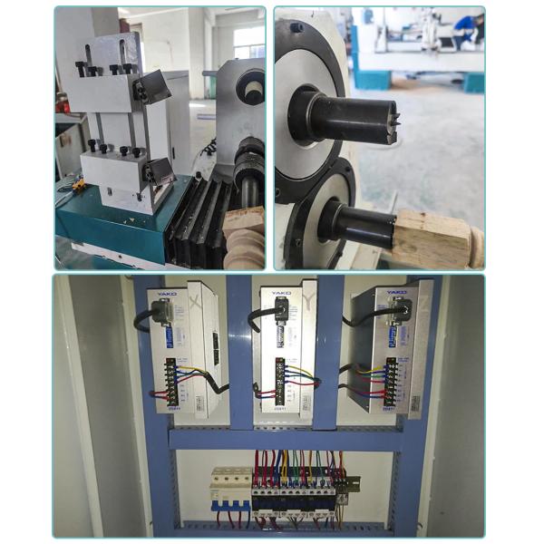 4 Cutters 2 Axis 160mm Wood Turning Lathe For Pillar