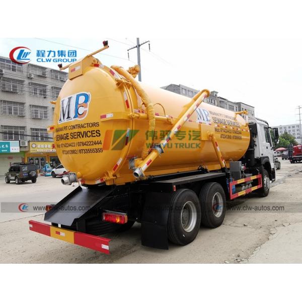 Sinotruk HOWO 6x4 15cbm 16cbm 18cbm 20cbm Vacuum Sewage Suction Truck