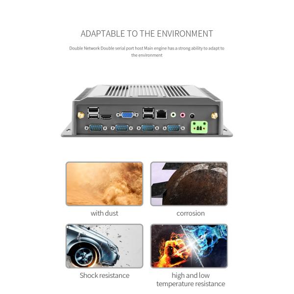 ПК модуля Rs232rs485 Fanless Multi гаван 4g двойной гавани мини промышленное