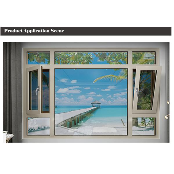 Double Glass Aluminium Tilt And Turn Windows , Inswing Casement Window