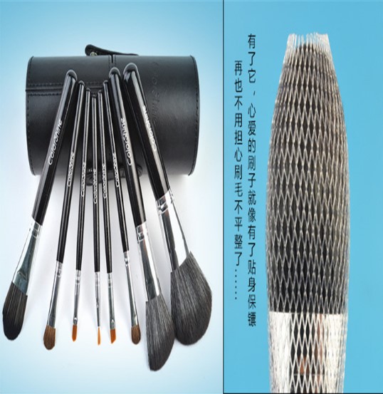 Makeup Brush Protective Mesh Sleeving , Mesh Sleeve Plastic Tube Netting PE Material
