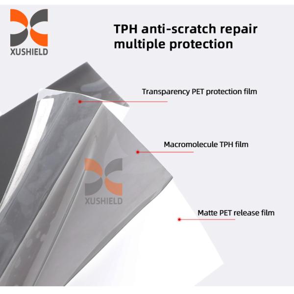 XUSHIELD TPH Feuillère Tint Film Feuillère de voiture Couvre Feuillère Couvre Tint Film