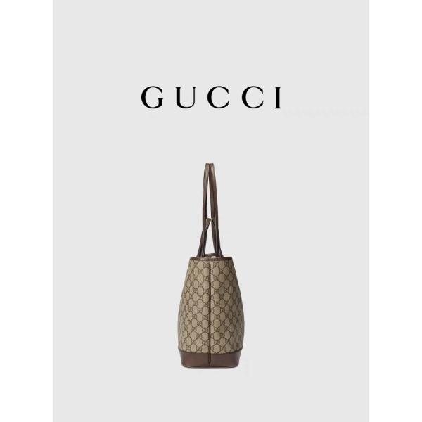 GUCCI Ophidia a stigmatisé le sac d'épaule petit noir en cuir granuleux moyen