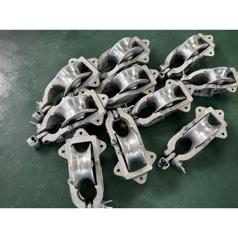 7 Inch 178mm Sheave Diameter 20kN Rated Load Universal Stringing Block with Low-Friction Cable Roller