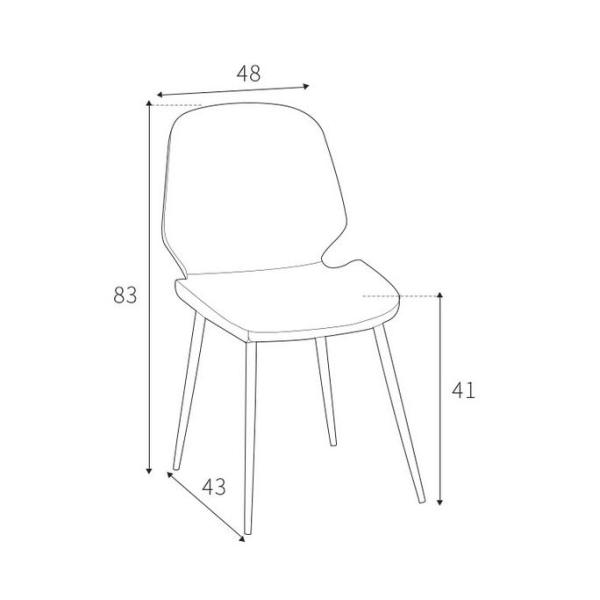 Nordic dining chair Modern simple household light luxury restaurant chair creative negotiation leisure computer chair