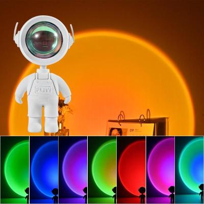 luz da noite do projetor do robô do silicone do ABS de 20cm para crianças