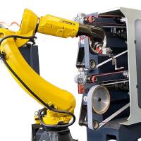 Poignées en aluminium pour fours, micro-ondes et réfrigérateurs Robot de meulage haute précision