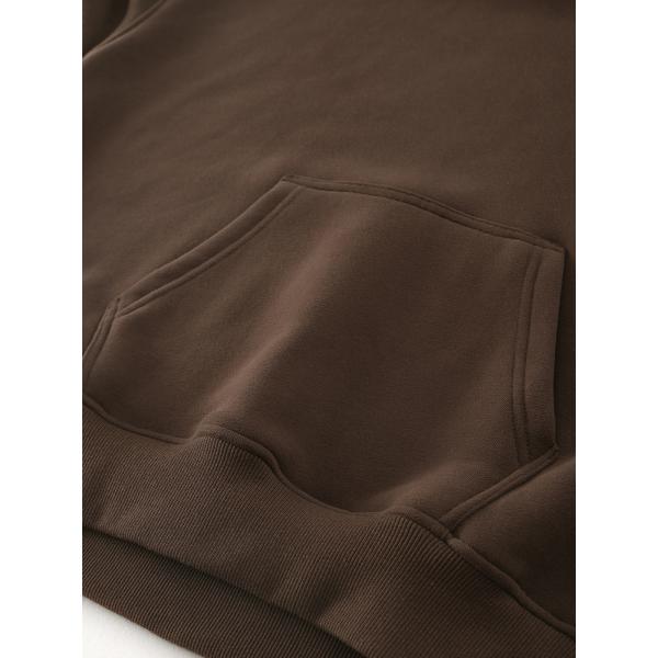 Más barato de gran tamaño hombres pesados suéteres sencillos de alta calidad calle de color sólido básico en blanco coser grueso algodón confortable sudadera