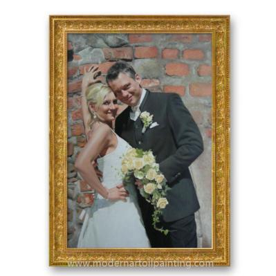 Living Room Realistic Custom Oil Painting Portraits With Frame