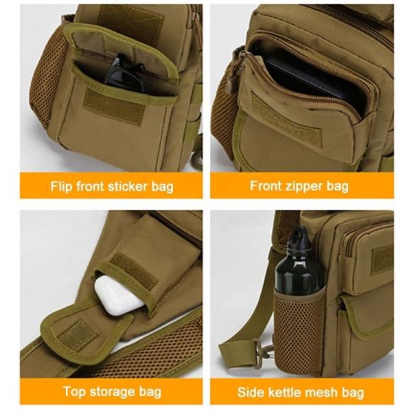 Outdoor Nylon Cross Shoulder Sports Bag Multifunctional Hiking Bag Large Capacity