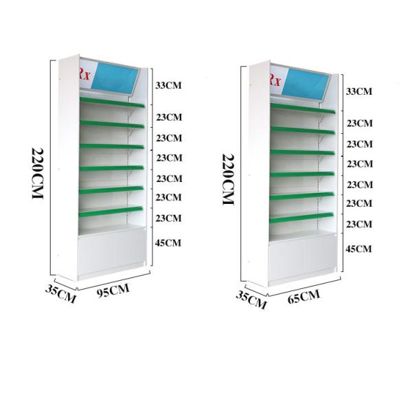 Multifunctional Pharmacy Display Shelves Pharmacy Medical Shop Racks