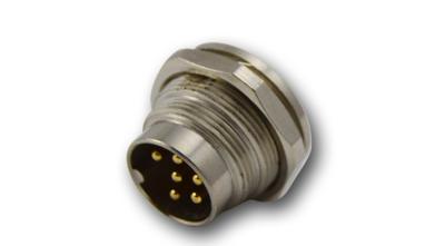 4 montagem masculina circular Front Rear Socket Connector do painel do conector M16 de 5pins M16
