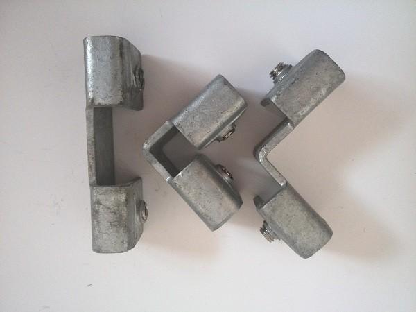 Encaixes galvanizados do aço carbono, braçadeira interna da placa de pontapé de 90 graus