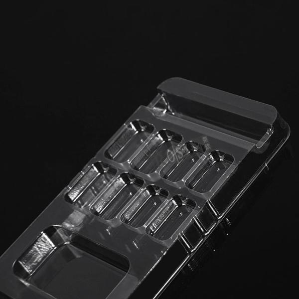 Envases de uñas falsas rectangulares personalizadas en plástico PET Envases de uñas falsas