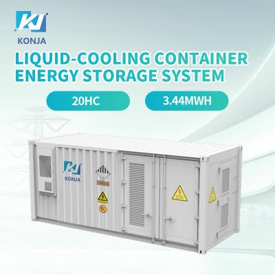 KonJa Refrigeração a líquido 3,44MWh Container Sistema de armazenamento de energia grau A Bateria Container de armazenamento de energia