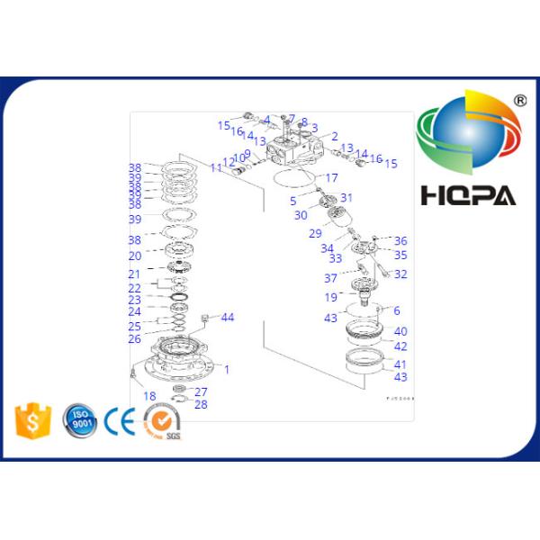 Tamanho padrão dos jogos 706-73-01241 hidráulico do selo do motor de KOMATSU da máquina escavadora