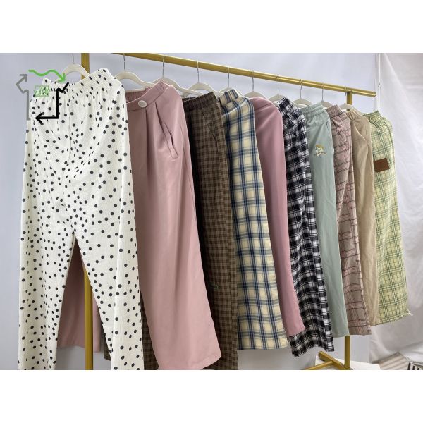 Second Hand Women's Wide Leg Casual Slim Fit Mixed Fit Slimming Versatile Design