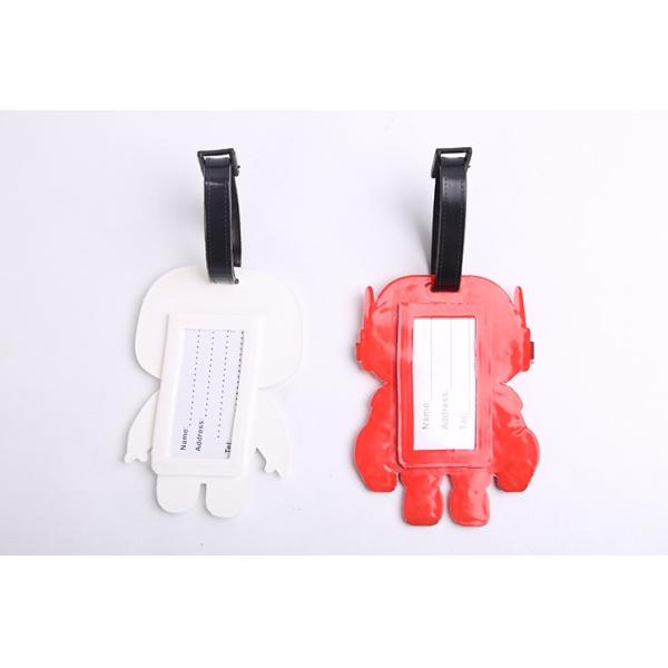 Wholesale Travel Baggage Bag Tag Personalized Custom silicone soft pvc cartoon Luggage Tag